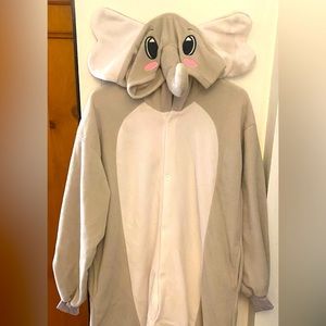 Adorable elephant adult onesie!